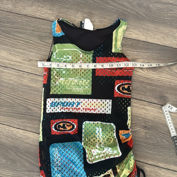 Un Deux Trois Multicolor Graphic mini Dress - Picture 5 of 8